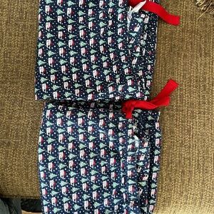 Vineyard Vines Navy Snowman Pajama Pants